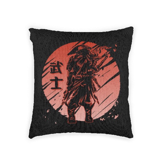 Japanese Samurai Warrior | Japanese Culture Woven Pillows