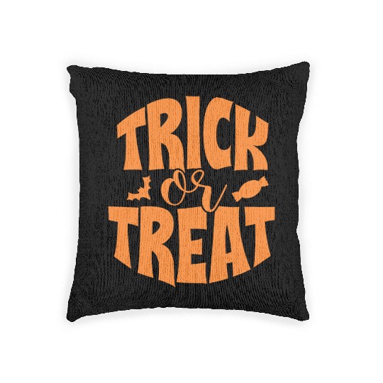 Trick Or Treat Candy Collector Halloween Holiday Woven Pillows