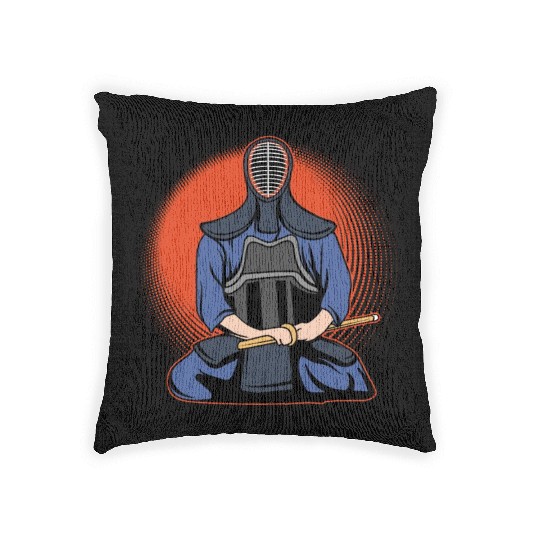 Kendo Master Kenjutsu Bamboo Swords Japanese MMA Woven Pillows
