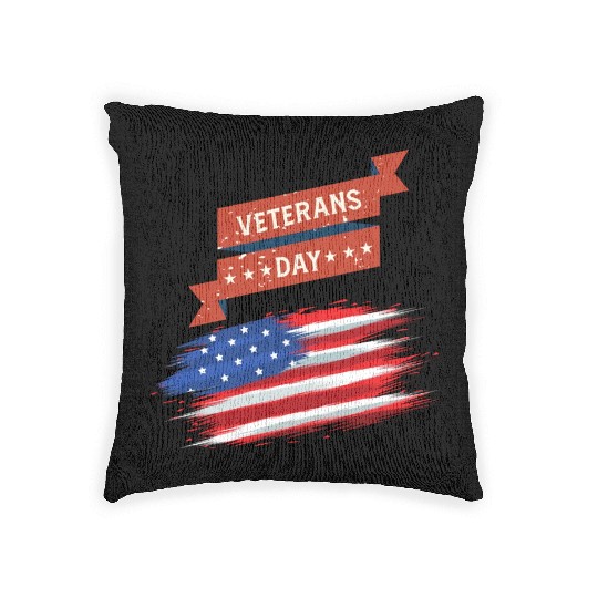 Thank You Veterans l Veterans Day Gift Idea Woven Pillows