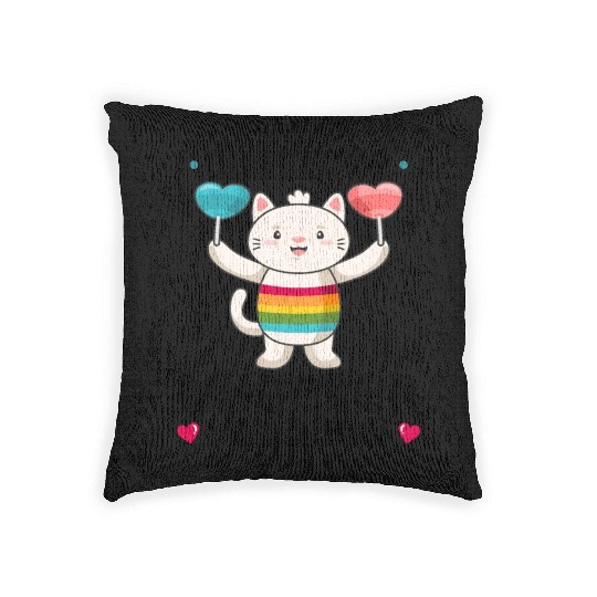 LGBTQ TRANSGENDER GAY LESBIAN FEMINISM FEMINIST Woven Pillows