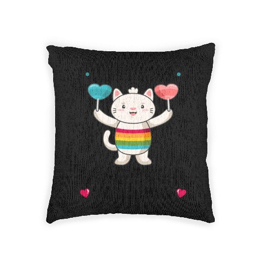 LGBTQ TRANSGENDER GAY LESBIAN FEMINISM FEMINIST Woven Pillows