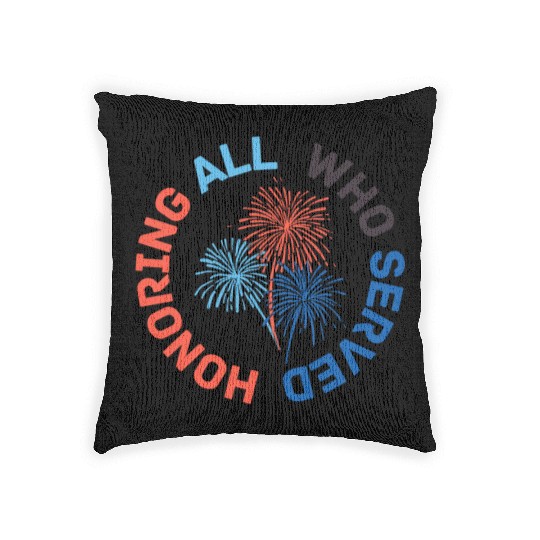 Thank You Veterans l Veterans Day Gift Idea Woven Pillows