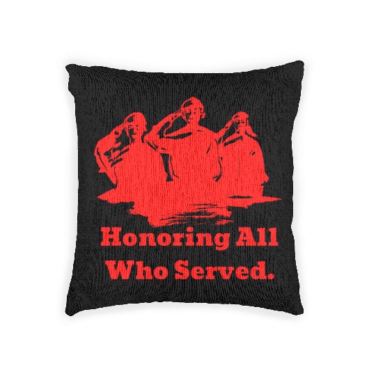 Thank You Veterans l Veterans Day Gift Idea Woven Pillows