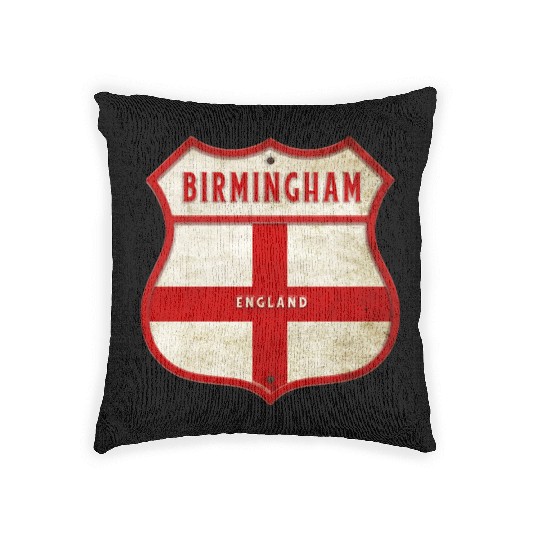 Birmingham England coat of arms Woven Pillows