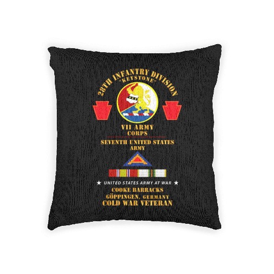 Army 28th Inf Div VII Corps 7th Army Goppingen Ger Woven Pillows