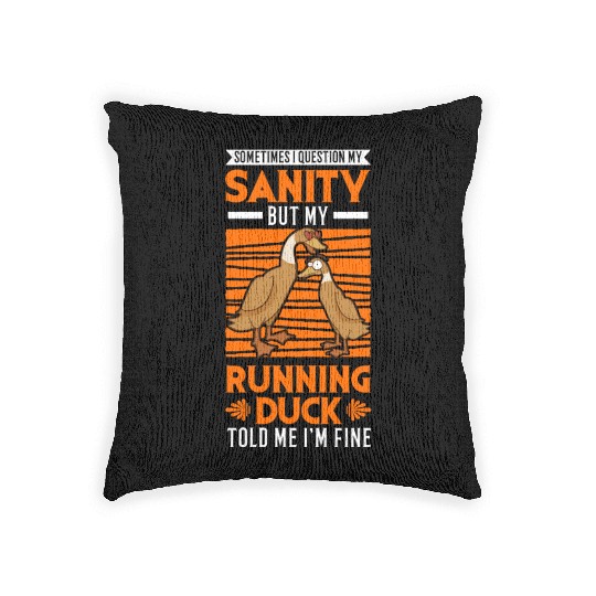 Running Duck Sanity Woven Pillows