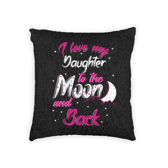 I love my daughter Woven Pillows
