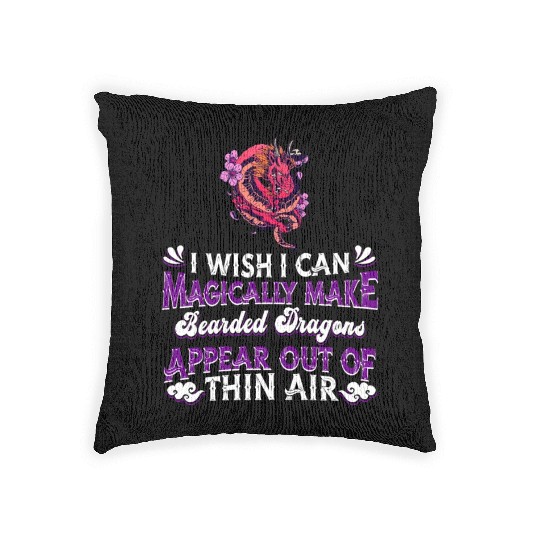 Bearded Dragon Reptile Lizard Woven Pillows