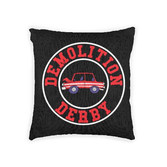 Demolition Derby Driver Demolition Derby Woven Pillows