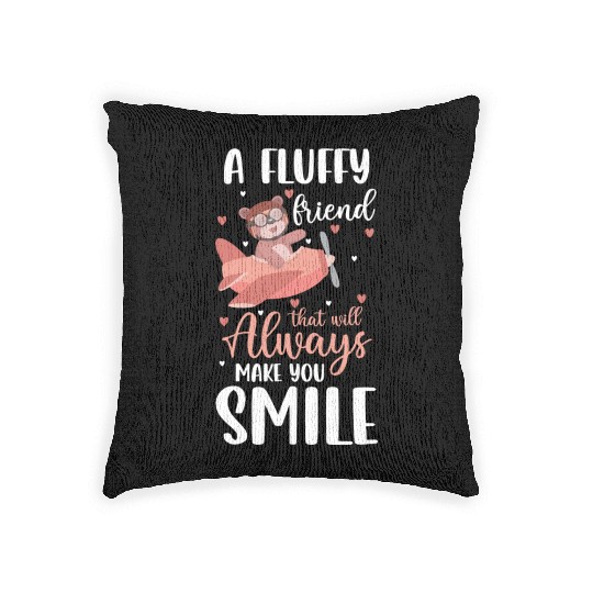 Teddy Bear Protector Cute Woven Pillows