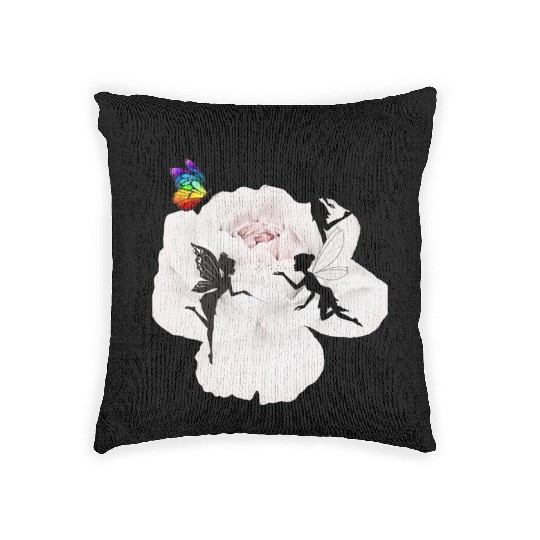 magic of butterflies Woven Pillows
