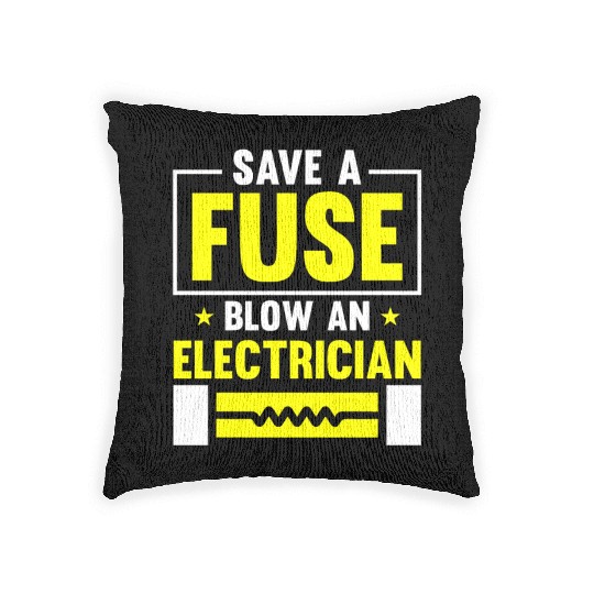 Electrician Electrical Engineer Lineman Woven Pillows