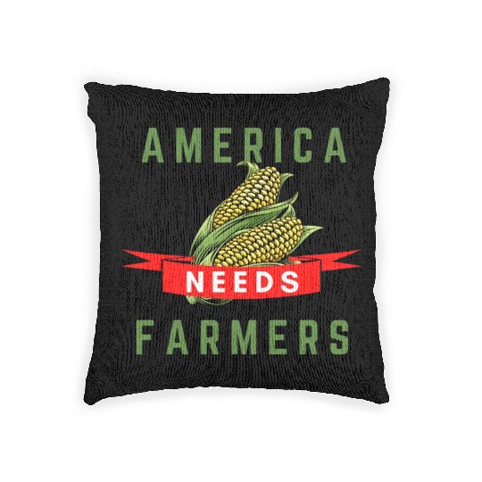 America Needs Farmers Woven Pillows - Gifts For Farmers