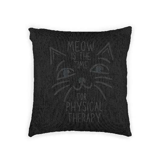 Physical Therapist PT Cat Lover Woven Pillows