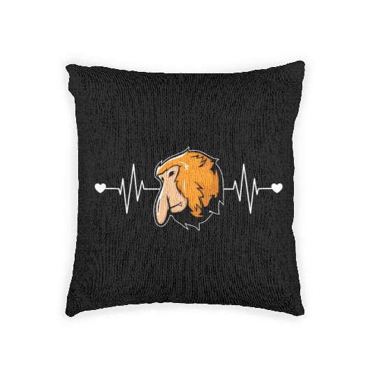 Proboscis Monkey Heartbeat Ape Wildlife Zookeeper Woven Pillows