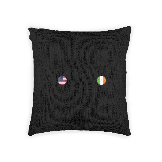 MADE IN AMERICA WITH IRISH PARTS Woven Pillows