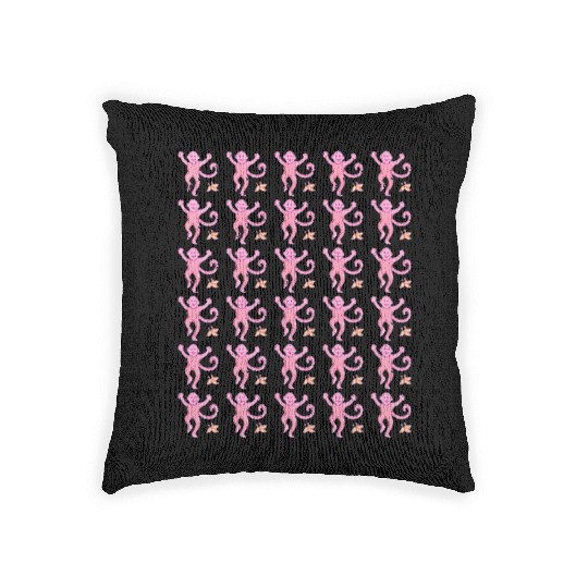 Preppy Monkey Woven Pillows
