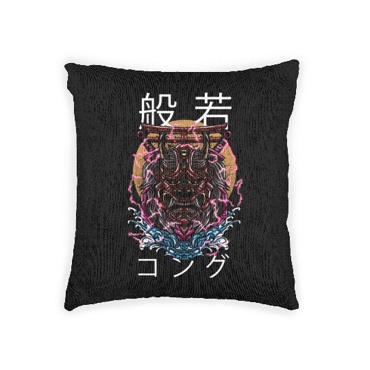 Hannya Gorilla Monster Woven Pillows