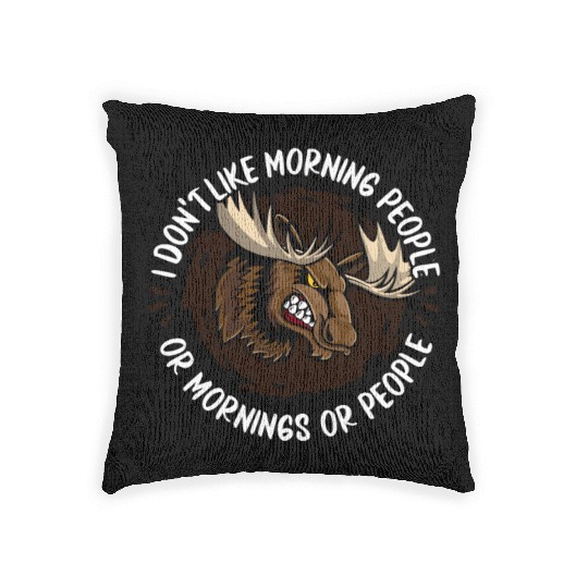 Moose Elk Hunting Woven Pillows