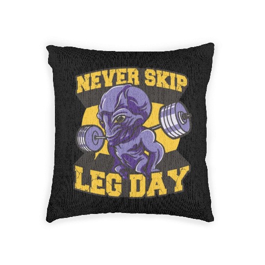 Muscle Alien Woven Pillows