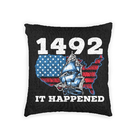 Columbus Day Christopher Columbus Navigator Woven Pillows