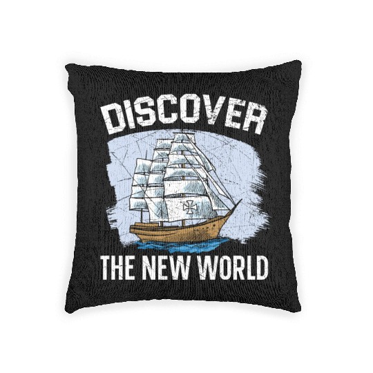 Discover The New World Columbus Day Navigator Woven Pillows
