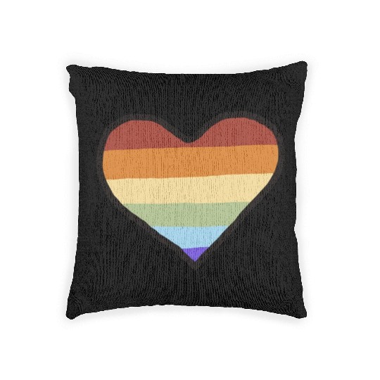Lgbtq Gay Pride Month Rainbow Love Is Love Woven Pillows