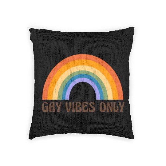 Lgbtq Gay Pride Month Rainbow Love Is Love Woven Pillows