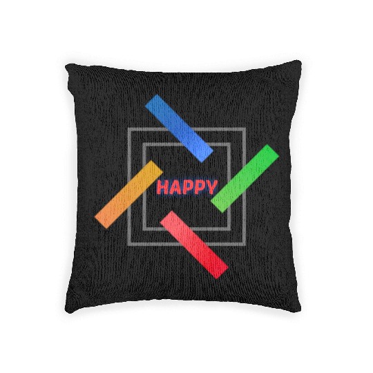 Happy Woven Pillows