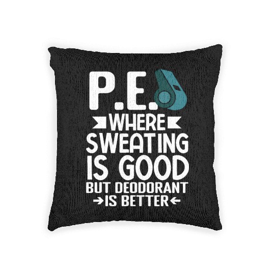 PE Teacher Education Gym Physical Education Woven Pillows