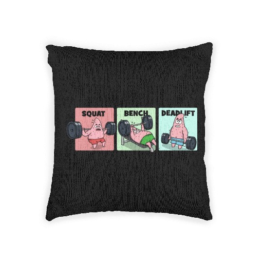 Majin Buu vs Patrick - Funny Anime Gym Woven Pillows