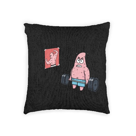 Majin Buu vs Patrick - Funny Anime Gym and Workout Woven Pillows