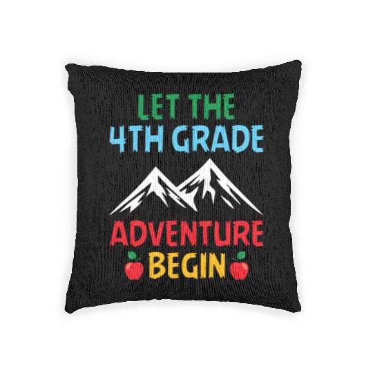 4th Grade Teacher Woven Pillows