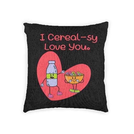 I Cereal-sy Love You Woven Pillows
