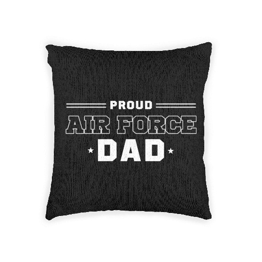 Proud Us Air Force Dad Military Pride Woven Pillows