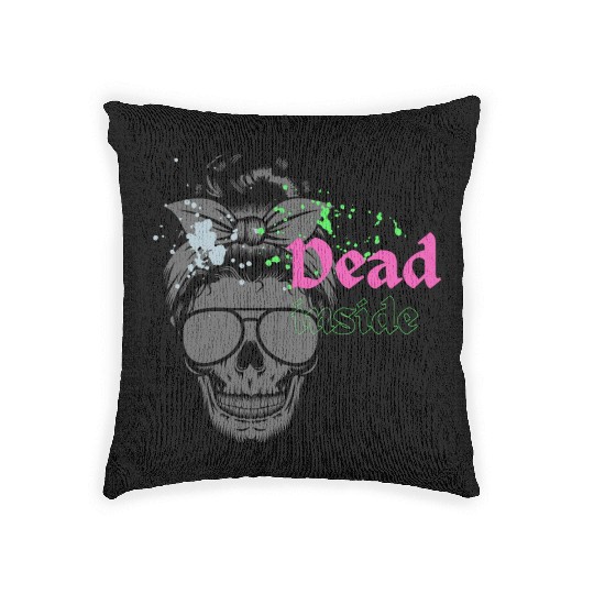 Dead Inside Woven Pillows