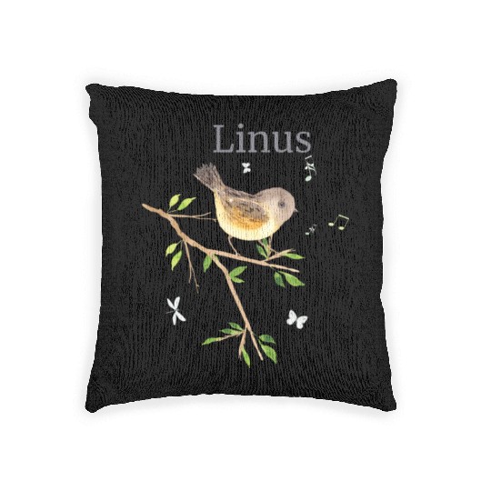 Waldier Bird Name Linus Woven Pillows