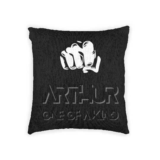 Arthur Name One of a Kind Birthday Anniversary Woven Pillows