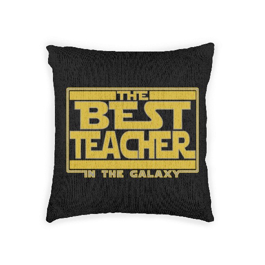 The best teacher in the galaxy Woven Pillows