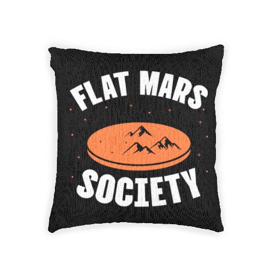 Flat Mars Society Woven Pillows