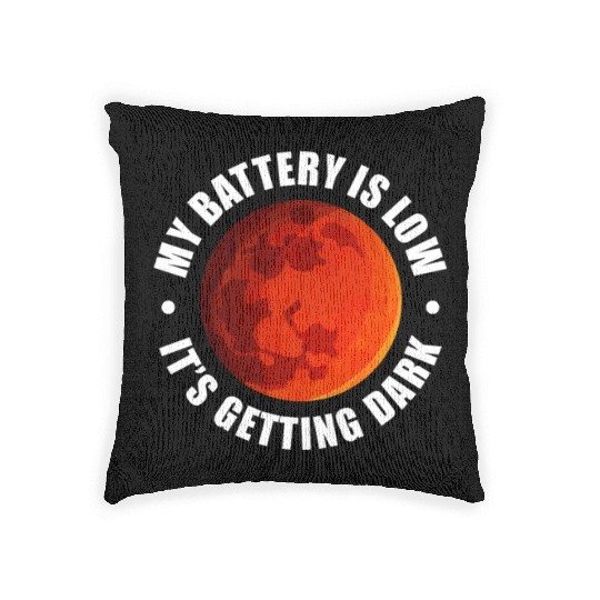 My Battery Is Low It's Getting Dark, Mars Woven Pillows
