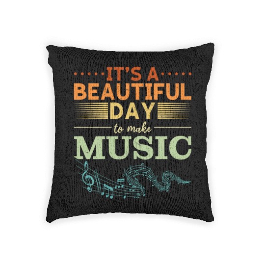 Music Teacher Singer Musician Music Lovers Woven Pillows