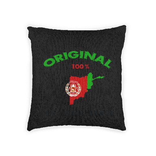 Afghanistan original 100% flag design Woven Pillows