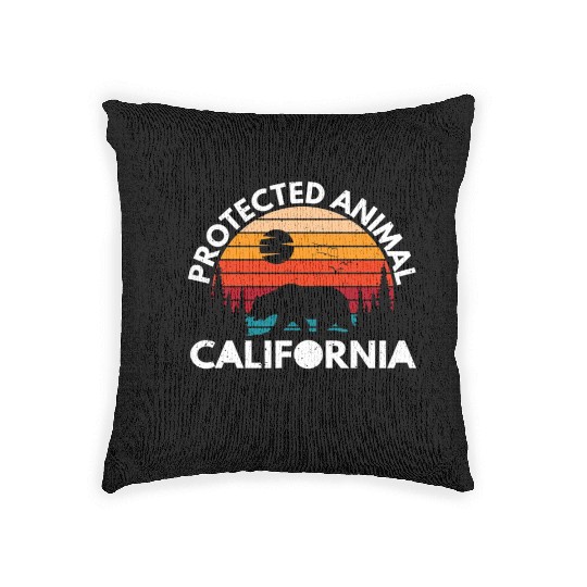 California Bear Retro Woven Pillows