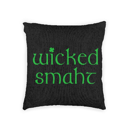 Wicked Smaht Irish Boston Woven Pillows
