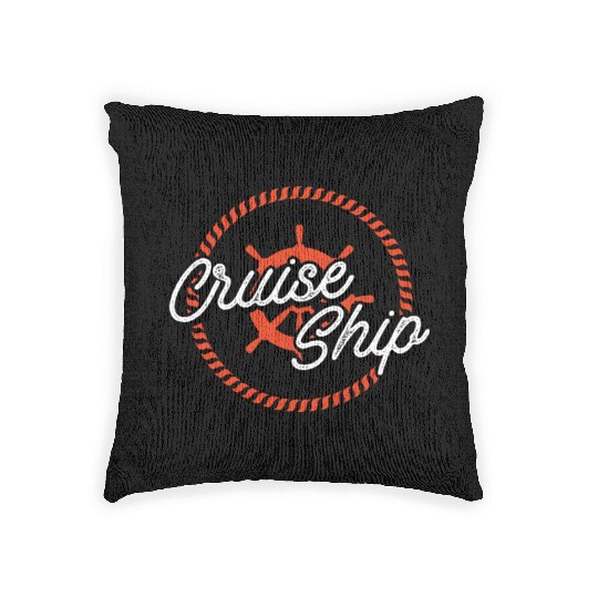 Funny Cruise Ship Buffet Inspector Partners Woven Pillows