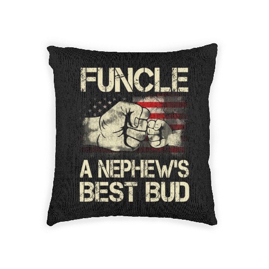 Funcle A Nephew Best Bud Us Woven Pillows
