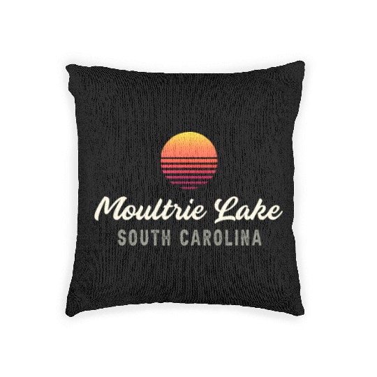 Moultrie Lake,SOUTH CAROLINA Bass Fishing Woven Pillows