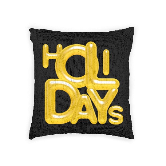 holiday balloon Woven Pillows